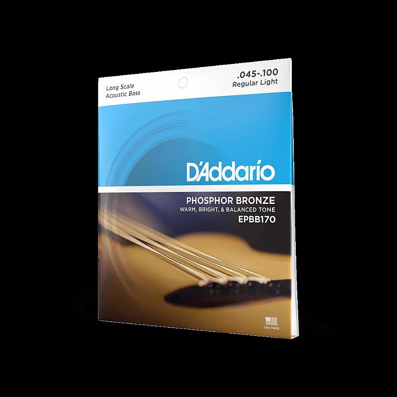 D'Addario Phosphor Bronze Acoustic Bass Strings 45-100 image 1