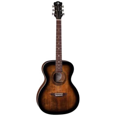 Luna Art Vintage Folk Acoustic Guitar, Solid Top, Distressed for sale