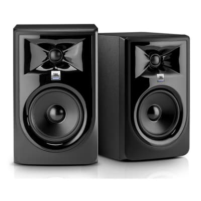 JBL 306P MkII Powered 6 inch Two-Way Studio Monitors (Pair) Bundled with Knox Isolation Pads and Breakout Cable image 5