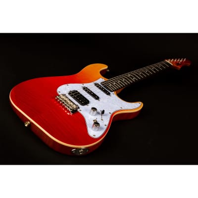 JET Guitars 600 Series JS-600 Transparent Red Electric Guitar image 5