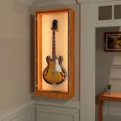 The ShowCase™ Deluxe Guitar Display Case w/Lock, Humidity Control System & LED Lighting | For Acoustics & Electrics image 4