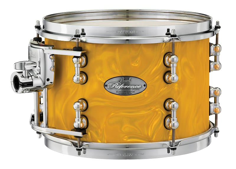 Pearl Music City Custom 13"x9" Reference Pure Series Tom GOLD SATIN MOIRE RFP1309T/C723 image 1
