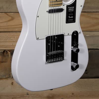 Fender Player Telecaster Electric Guitar Polar White w/ Maple Fretboard image 1