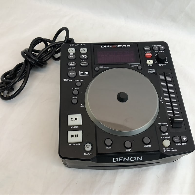 Denon DN-S1200 Compact DJ CD/Media/USB Player/Controller Serato Tracktor  Midi