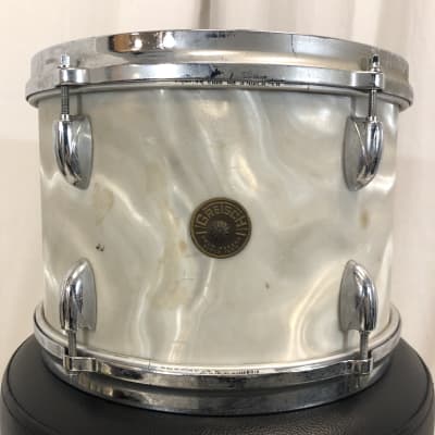 Gretsch RB 60s 12/14/20/5.5x14 drum set White Satin Flame image 13