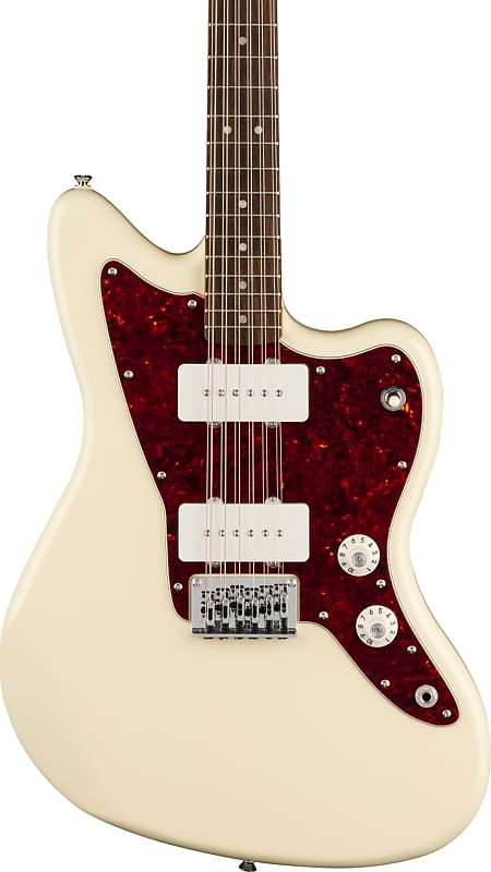Squier Paranormal Jazzmaster XII 12-String Electric Guitar, Olympic White image 1