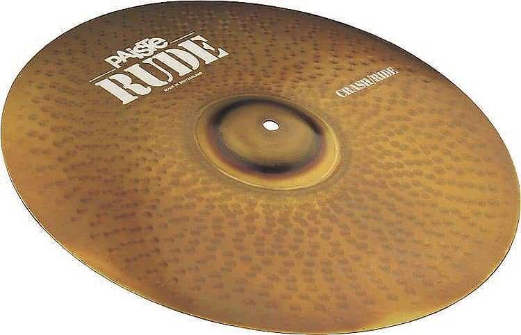 Paiste Rude Series 16-Inch Crash/Ride Cymbal with Raw & Full Sound  Character (1128516)