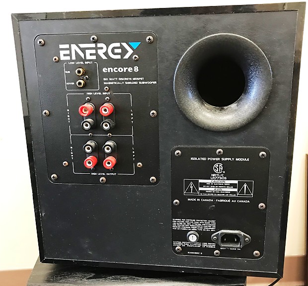 Energy Encore Encore 8 Black subwoofer