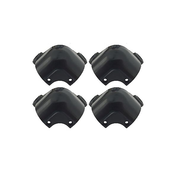 "Modern Two Pin" Genuine Vox Black Plastic Spare Corners - Set of Four Corners image 1