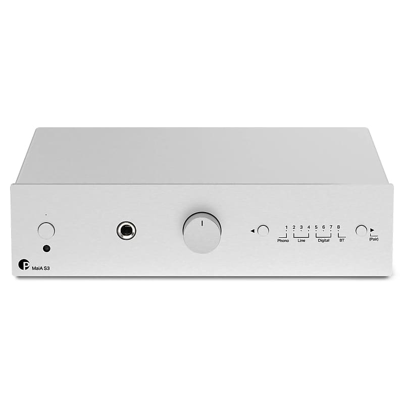 Pro-Ject: MaiA S3 Integrated Amplifier w/ Bluetooth Silver | Reverb