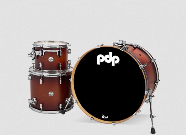 PDP Concept Series 3-Piece Maple Shell Pack, Satin Tobacco | Reverb