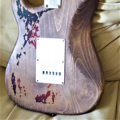 DY Guitars Rory Gallagher relic strat body PRE-BUILD ORDER image 8