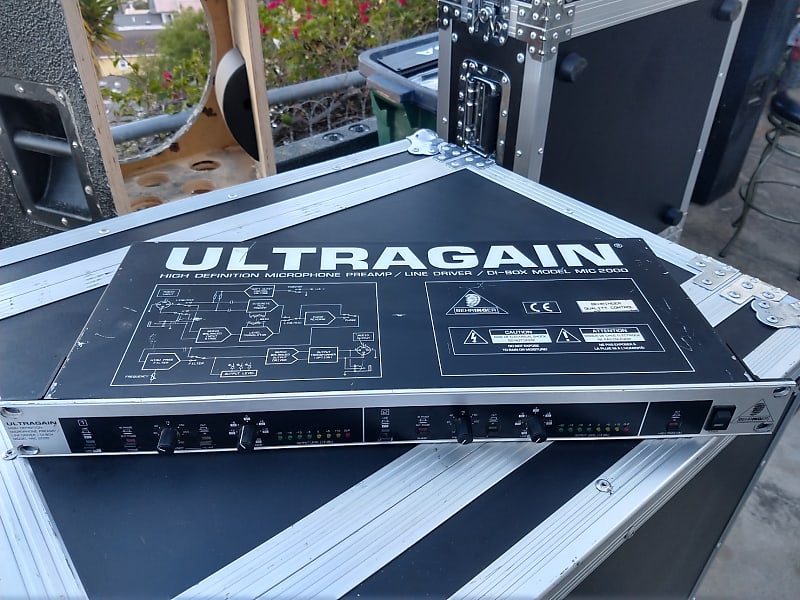 Behringer Ultragain MIC-2000 Dual Microphone Preamp Mic-Pre | Reverb