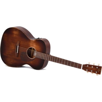 Sigma Guitars 000M-15E Aged Distressed Satin Electro-Acoustic Guitar image 3