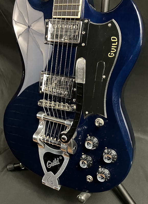 Guild S-100 Polara Deluxe Electric Guitar Pacific Blue