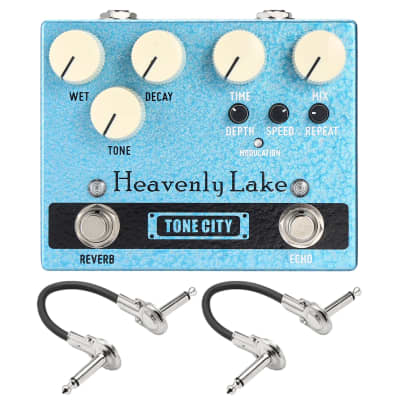New Tone City Heavenly Lake Delay & Reverb Guitar Effects Pedal image 1