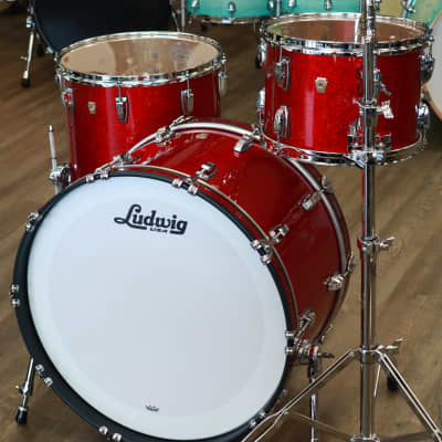 Ludwig Classic Maple Pro Beat 3-Piece Shell Pack 13/16/24 (Red Sparkle) image 4