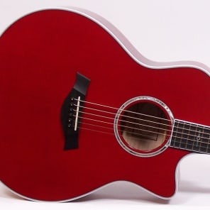 Taylor 616ce Grand Symphony ES Acoustic-Electric Guitar  Custom Red Flame image 2