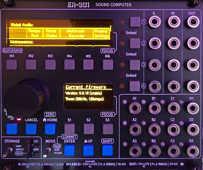 ER-301 Sound Computer Eurorack Module (Black Panel + Nostalgia Panel) image 1