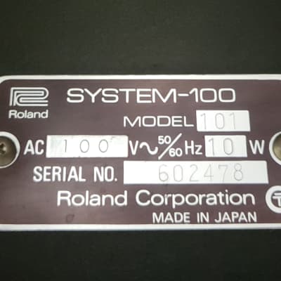 Roland System 100 Model 101 37-Key Synthesizer 1975 - 1979 - Black image 6
