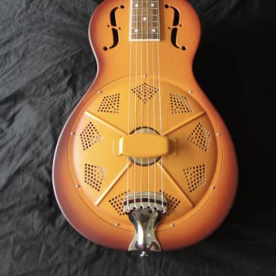 Minolian Parlour Resonator Guitar - Triolian Steel Body image 1