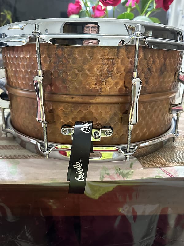 Ludwig USA Hammered Brass 5 x 14 Seamless Snare Drum