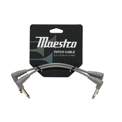 Maestro by Gibson Family of Brands Set of 3 Six" Patch Cables for sale