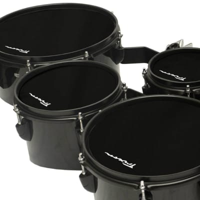 Trixon Field Series Tenor Marching Toms - Set Of 5 - Black | Reverb