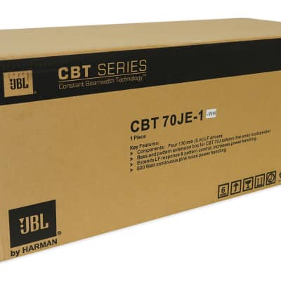 JBL CBT 70J-1 500w White Swivel Wall Mount Line Array Column Speaker+Extension image 5
