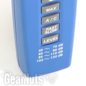 Galaxy Audio CM-130 Check Mate SPL Meter for Acoustic Measurement with Included Windscreen and Battery - Blue image 2