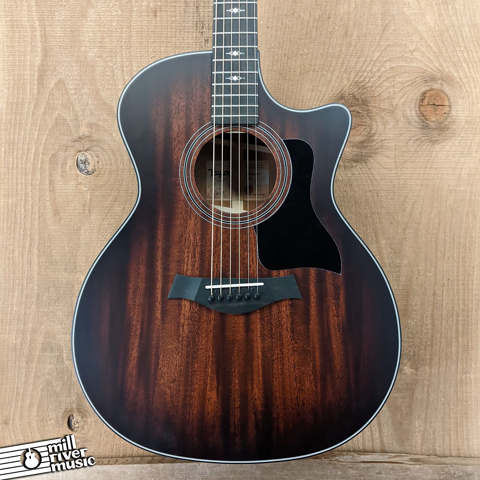Taylor 324ce All Mahogany Acoustic Electric Guitar Shaded Edgeburst w/ HSC