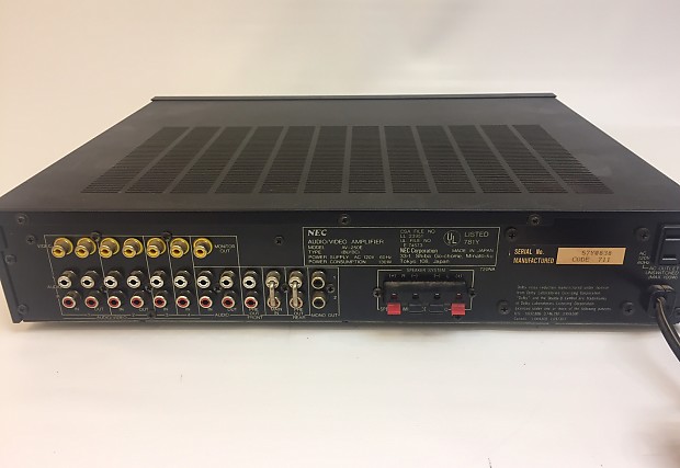 Vintage NEC AV-250 Audio Video HIFI Amplifier Dolby Surround