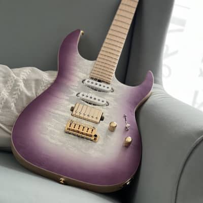Saito S-624 SSH with Hard Maple and Gold Hardware in Kunzite 232421 image 4