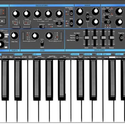 Novation Bass Station II 25-Key Monophonic Synthesizer 2013 - Present - Black