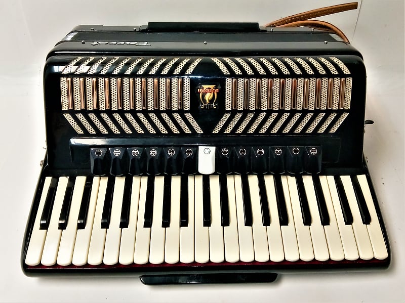 Vintage Parrot Full-Size 120/41 Piano Accordion With Original Case