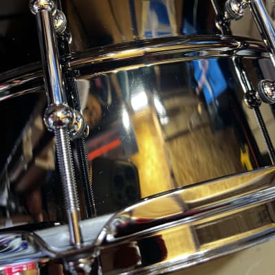 Ludwig LB417T Black Beauty 6.5x14" 10-Lug Brass Snare Drum with Tube Lugs 1999 - Present - Black Nickel-Plated image 2