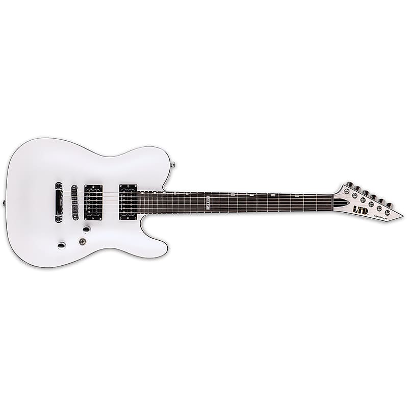 ESP LTD ECLIPSE '87 NT Neck-Thru Guitar, Macassar Ebony Fretboard, Pearl White image 1