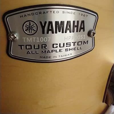 Yamaha Tour Custom 10x7 Rack Tom Maple Natural image 3