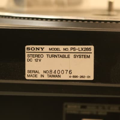 Sony TA-AX285, JX285, PS-LX285, Amp, Record Turn Table, Tuner + Broken Cassette image 5