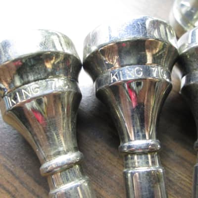 King Cornet Mouthpiece 7C Silver-Plated (7 available)  / UMI clone (3 available) BID PER PIECE image 5