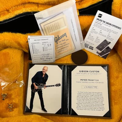 Gibson Custom Shop Peter Frampton "Phenix" Inspired Les Paul Custom Ebony VOS (779) image 8