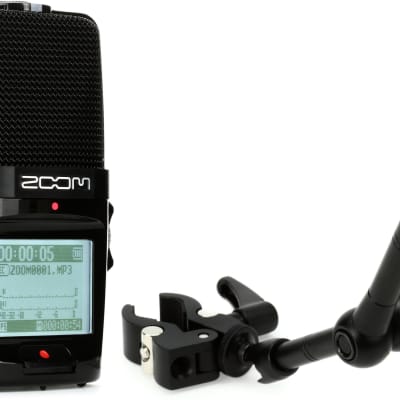 Zoom H2n 4-channel Handy Recorder  Bundle with Zoom HRM-11 Handy Recorder Mount (11 inch) image 1