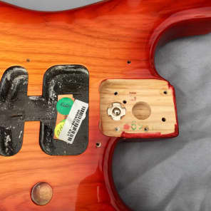 Fender American Deluxe Stratocaster Strat USA Ash BODY Cherry Sunburst image 4