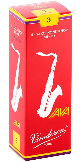 Vandoren SR273R Java Red Tenor Saxophone Reeds - Strength 3 (Box of 5) image 1