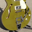 NEW HOFNER CONTEMPORARY VERYTHIN GUITAR - BIGSBY TREMOLO - GLOSS OLIVE GREEN