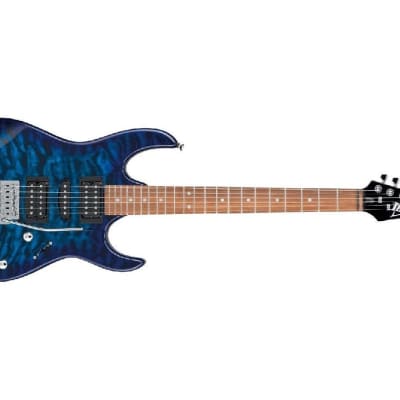 Ibanez GRX70QATBB GIO RX 6 String Electric Guitar Transparent Blue Burst image 6