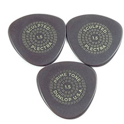 Dunlop 515P15 Primetone Semi-Round Smooth 1.5mm Guitar Picks (3-Pack) - Brown