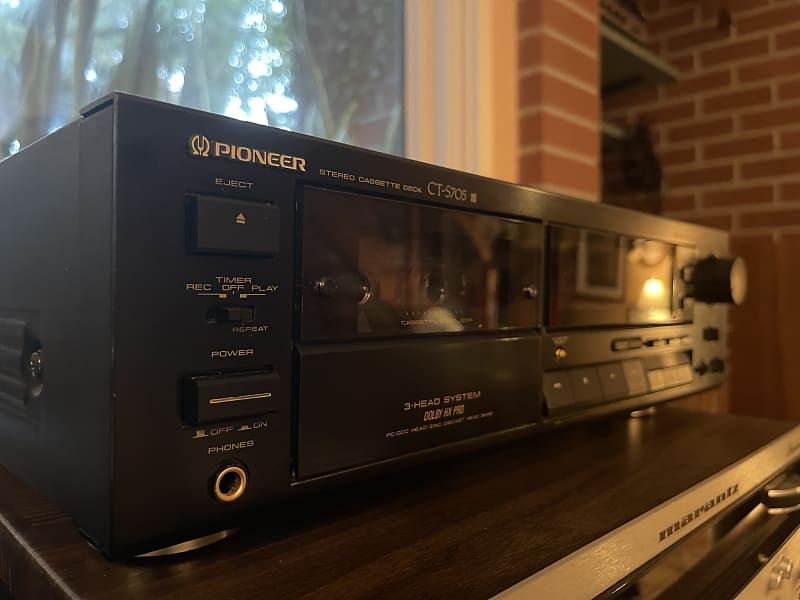 PIONEER パイオニア STEREO CASSETTE DECK CT-7 Pioneer CT-7 Stereo Cassette Deck Used Large VU Meters