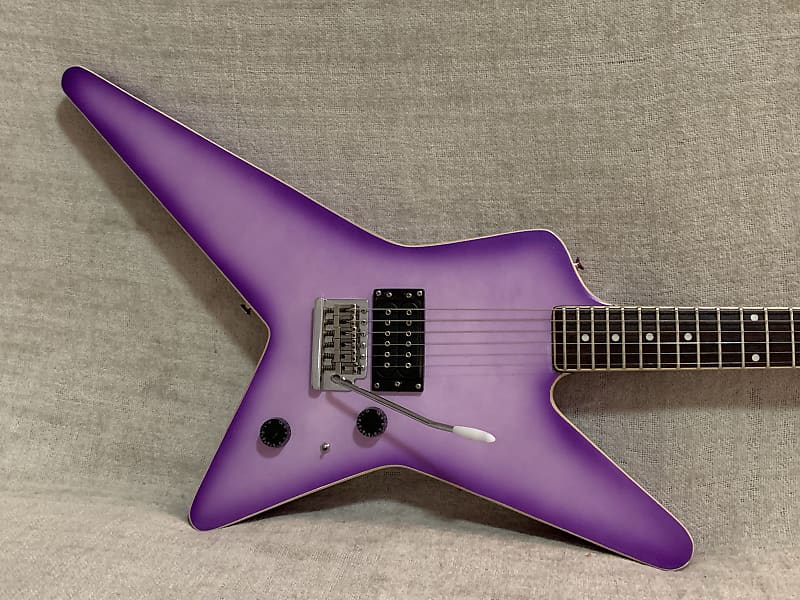 Vintage 1980 s Arbor Star Flex Flash Guitar Rare Purple Burst Lavender Finish Orig Case Prince