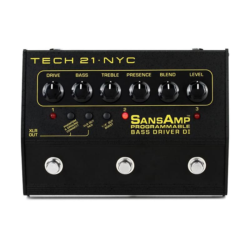 Tech 21 SansAmp PBDR 3-Channel Programmable Bass Driver DI | Reverb